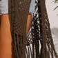 👙50% OFF NOW ! ✨Women's Open‑Front Knit Cover‑Up – Tassel Beach Swimwear Kimono