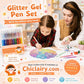 ✨50% OFF NOW! 50K+ Sold Glitter Gel Pen Set‑18 Bright Colored Quick‑Dry Sparkle Gel Pens, Smooth Glide Art Drawing Pens for Journaling, Scrapbooking & Kids DIY Crafts