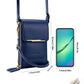 👜50% OFF NOW! Simple And Elegant Women's Touchscreen Crossbody Phone Wallet‑Transparent Window PU Leather Purse, Multi‑Card Slot Shoulder Bag for Daily Shopping Travel