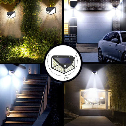 ☀️50% OFF NOW! Motion Activated Solar Outdoor Wall Light, 270° Wide Angle Solar Security Light, Waterproof LED Solar Lamp for Garden, Yard, Garage & Patio
