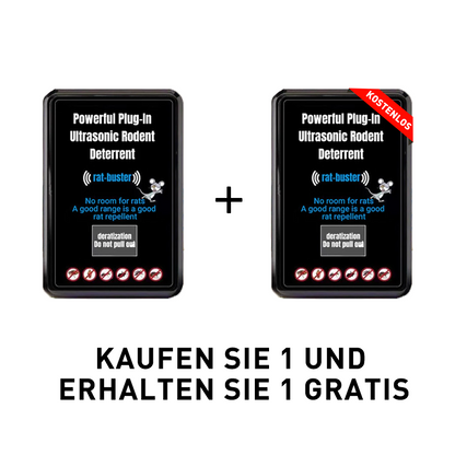 💥Leistungsstarkes Plug-In-Ultraschall-Nagetierabwehrmittel