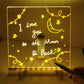 ✨🖍️50% OFF NOW! LED Acrylic Drawing Board – Glow Light Up Transparent Writing Board with Markers & Stand, Reusable Glowing Art Board for Kids