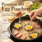 🍳 LIMITED-TIME 50% OFF! 304 Stainless Steel Egg Ring Mold, Multi-Shape Non-Stick Fried Egg Shaper for Breakfast