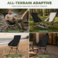 🪑50% OFF NOW! Ergo Moon Foldable Camping Chair – Ergonomic High Back Outdoor Chair, 120kg Load Capacity, Ultra Lightweight Fast Folding Portable Chair for Camping, Picnic & Beach