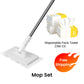 🧹50% OFF NOW! Extendable Telescopic Flat Clip Mop – Auto-Clamp Lightweight Floor Mop with 360° Swivel Head, Reusable & Disposable Cloth Compatible Cleaning Mop for Home Hardwood Tile Floors