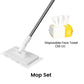 🧹50% OFF NOW! Extendable Telescopic Flat Clip Mop – Auto-Clamp Lightweight Floor Mop with 360° Swivel Head, Reusable & Disposable Cloth Compatible Cleaning Mop for Home Hardwood Tile Floors
