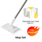 🧹50% OFF NOW! Extendable Telescopic Flat Clip Mop – Auto-Clamp Lightweight Floor Mop with 360° Swivel Head, Reusable & Disposable Cloth Compatible Cleaning Mop for Home Hardwood Tile Floors