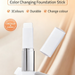 🎉50% OFF NOW! BLANC Cover Cream Stick, Detachable Brush – Korean Color-Changing Foundation Stick with Collagen Capsules, Lightweight Double-Headed Foundation Makeup Stick for Flawless Skin