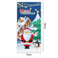 🎅50% OFF NOW! Christmas Santa Front Door Banner – Festive Santa Door Cover, Large Hanging Door Backdrop for Home Holiday Party, Xmas Porch Decor