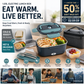 🍱50% OFF NOW! Electric Heated Lunch Box‑ 1.5L PTC Fast Heating Stainless‑Steel Food Container, Dual‑Voltage Leak‑Proof Portable Food Warmer for Home & Car Use