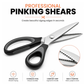 ✂️50% OFF NOW! Pinking Sewing Scissors, Zig Zag Fabric Shears Prevent Cloth Fraying for Sewing Quilting DIY Crafts