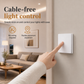 💡50% OFF NOW! Wireless Self-Adhesive Light Switch Kit – No Wiring Remote Wall Switch with Receiver, Stick Anywhere RF Light Control for Home Lighting