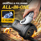 ⚙️50% OFF NOW! 12V Cordless Mini Angle Grinder, 3-in-1 Cut Grind Polish Power Tool, 15000RPM Portable Electric Grinder with 1500mAh Battery for DIY Small Projects