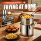 🍟50% OFF NOW ! ✨304 Stainless Steel Multifunctional Fryer, Splash‑Proof Deep Pot Design with Filter Basket, Restaurant‑Quality Home Deep Frying Pot