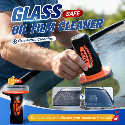 🚗50% OFF NOW! Auto Glass Side Window Oil Film Removal Cleaner, One‑Wipe Car Windshield Oil Film Remover, Safe Glass Cleaning Tool for Blurry Windshield & Car Windows