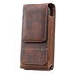 📱50% OFF LIMITED TIME! Leather Belt Clip Phone Holster, Multi-Pocket Waist Cell Phone Pouch with Card Slots, Durable Vintage Leather Phone Waist Bag Fits iPhone & Android Smartphones