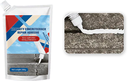 🛠️Limited Special Price 50% OFF! 🧱Extra-Strength New Formula Concrete Crack Repair Filler, Waterproof Heavy-Duty Crack Adhesive for Driveway, Patio & Wall Cracks