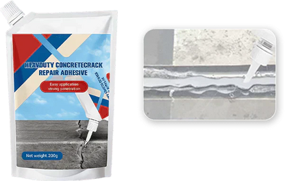 🛠️Limited Special Price 50% OFF! 🧱Extra-Strength New Formula Concrete Crack Repair Filler, Waterproof Heavy-Duty Crack Adhesive for Driveway, Patio & Wall Cracks