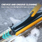 🔥LAST DAY SALE ONLY ￡11.99!!🧹180° Rotating V-Type Floor Brush, Extendable Gap Cleaning Brush with Water Scraper for Bathroom Tile & Corners