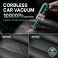 🧹2026 HOT SALE 142000+ Sold 50% OFF! Cordless Handheld Car Vacuum Cleaner, 10000Pa Strong Suction Portable Mini Vacuum with 4000mAh Rechargeable Battery for Car Home Desk Pet Hair Dust Crumb Cleaning