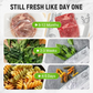 🥦50% OFF NOW! Reusable Sealable Food Storage Bags – Leakproof Aluminum Foil Freezer Bags, 3 Sizes, Write-on Label Area for Meat, Fruit, Snack & Refrigerator Organization