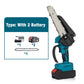 🔥50% OFF NOW ! ⚡6-Inch Cordless Mini Chainsaw – Brushless Motor, High-Speed Cutting, Portable Rechargeable Handheld Pruning Saw