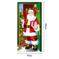 🎅50% OFF NOW! Christmas Santa Front Door Banner – Festive Santa Door Cover, Large Hanging Door Backdrop for Home Holiday Party, Xmas Porch Decor