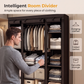 🧥50% OFF NOW! Easy‑to‑Assemble Portable Non‑Woven Fabric Wardrobe, Large‑Capacity Freestanding Closet, Sturdy Frame, Multi‑Compartment Storage for Clothes, Bedding & Household Items