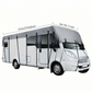 🚐50% OFF NOW! All-Season RV Privacy & Sunshade Cover, Waterproof UV Protection Motorhome Cover, Heavy Duty RV Full Cover for Outdoor Storage