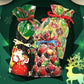 🎁50% OFF NOW! Premium Christmas Drawstring Gift Bag – Reusable Xmas Goodie Pouches, Santa Pattern Candy Treat Bags for Holiday Party Favors, Christmas Gift Wrapping