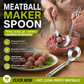 🍳50% OFF NOW! Stainless Steel Meatball Maker Spoon, Non‑Stick Scoop & Drain Meat Ball Mold Spoon, Food‑Grade Meat Baller Tool for Quick Mess‑Free Homemade Meatballs