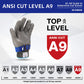 🧤50% OFF NOW! Stainless Steel Mesh Cut‑Resistant Glove‑ A9 Highest Cut Level Safety Metal Mesh Glove, Protective Work Glove for Butcher, Chef, Meat Cutting & Food Processing