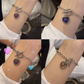 💜50% OFF NOW! Color Changing Mood Bracelet‑Heart Shaped Temperature Sensing Bracelet, Toggle Clasp Chain Bangle, Trendy Y2K Jewelry Gift for Women & Teens
