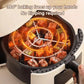 🥩 Last Day Special Price £9.99 ! 🍢Air Fryer Vertical Kebab Grill Rack, 360° Rotating Skewer Stand with Free Heat Resistant Anti-Scald Gloves