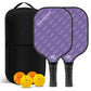 Outdoor Indoor 4 Balls 2 Paddles Carry Bag Pickleball Game Set