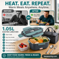 🍱50% OFF NOW! Electric Heated Lunch Box‑ 1.5L PTC Fast Heating Stainless‑Steel Food Container, Dual‑Voltage Leak‑Proof Portable Food Warmer for Home & Car Use