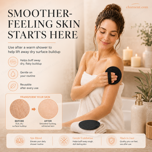 🚿LAST DAY BUY 1 GET 1 FREE! ✨Reusable Body Exfoliating Bath Scrub Pads – Gentle Skin Buffing, Remove Dead Skin & Dry Flakes, Unclog Pores for Smooth Glowing Skin, Spa Shower Essential