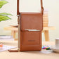 👜50% OFF NOW! Simple And Elegant Women's Touchscreen Crossbody Phone Wallet‑Transparent Window PU Leather Purse, Multi‑Card Slot Shoulder Bag for Daily Shopping Travel