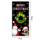 🎅50% OFF NOW! Christmas Santa Front Door Banner – Festive Santa Door Cover, Large Hanging Door Backdrop for Home Holiday Party, Xmas Porch Decor