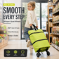 🛒50% OFF LIMITED TIME! ✨2-in-1 Foldable Wheeled Shopping Bag, 23L Large Capacity Portable Grocery Tote Cart with Retractable Smooth Rolling Wheels
