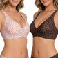 👙Final 12 Hours Only £9.99! Jelly Wireless Seamless Bra – Deep V Push Up Bralette, Adjustable Back Straps, All-Day Comfort Everyday T-Shirt Bra