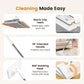 🧹50% OFF NOW! Auto-Clamp Flat Mop with Stainless Steel Extended Handle – One-Click Release Floor Mop, Works With Old Towels, Reusable Mop for Household Hard Surface Cleaning