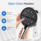 🚿50% OFF NOW! High‑Pressure Adjustable Rainfall Shower Head, 2‑In‑1 Wash & Shower Handheld Showerhead with 7 Spray Modes, Self‑Cleaning Nozzles High Flow Bathroom Shower Sprayer