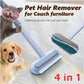 🐾50% OFF NOW! 4‑in‑1 Pet Hair Removal Tool‑ Long Handle Multi‑Function Pet Hair Remover Brush, Efficient Fur Cleaner for Carpets, Couches, Beds & Furniture