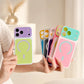 📱SUMMER HOT SALE 50% OFF! Trendy Dopamine Color Block MagSafe iPhone Case – Ultra-Slim Matte Hard PC Shockproof Protective Phone Cover for iPhone 17 Pro Max