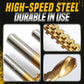 ⚙️50% OFF NOW! 6‑Pcs Titanium‑Coated Twist Drill Bit Set‑ High‑Speed Steel Multi‑Purpose Sawtooth Drill Bits, Cutting & Drilling Combo Tool for Wood, Plastic & Soft Metal DIY Projects