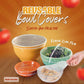 🍽️50% OFF NOW! 200‑Pack Disposable Clear Elastic Food Covers‑ Stretch Reusable‑Look Bowl Lids, Universal Elastic Plastic Food Wraps for Leftovers, Fruit & Kitchen Storage
