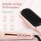 ✨50% OFF NOW! Smart Heating Hair Straightening Brush, Rapid PTC Heating, Auto Shut-Off Safe Hot Styling Comb for Smooth Frizz-Free Hair