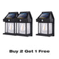 💡50% OFF NOW! Motion Sensor Solar Wall Light, IP65 Waterproof Solar Lantern Wall Lamp, 3 Lighting Modes, Auto On/Off, Bright Warm Light for Garden, Patio, Porch & Pathway