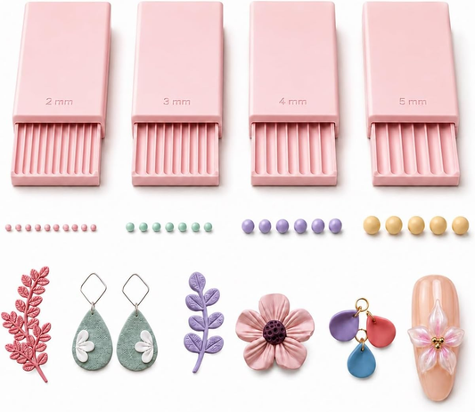 🌸 LAST DAY SPECIAL PRICE!!🌸Clay Bead Making Tool, Handheld Clay Roller Maker for DIY Handmade Jewelry Craft Projects